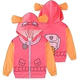 Paw Patrol Nickelodeon Skye Girls Zip Up Hoodie with Ears for Toddler and Big Kids