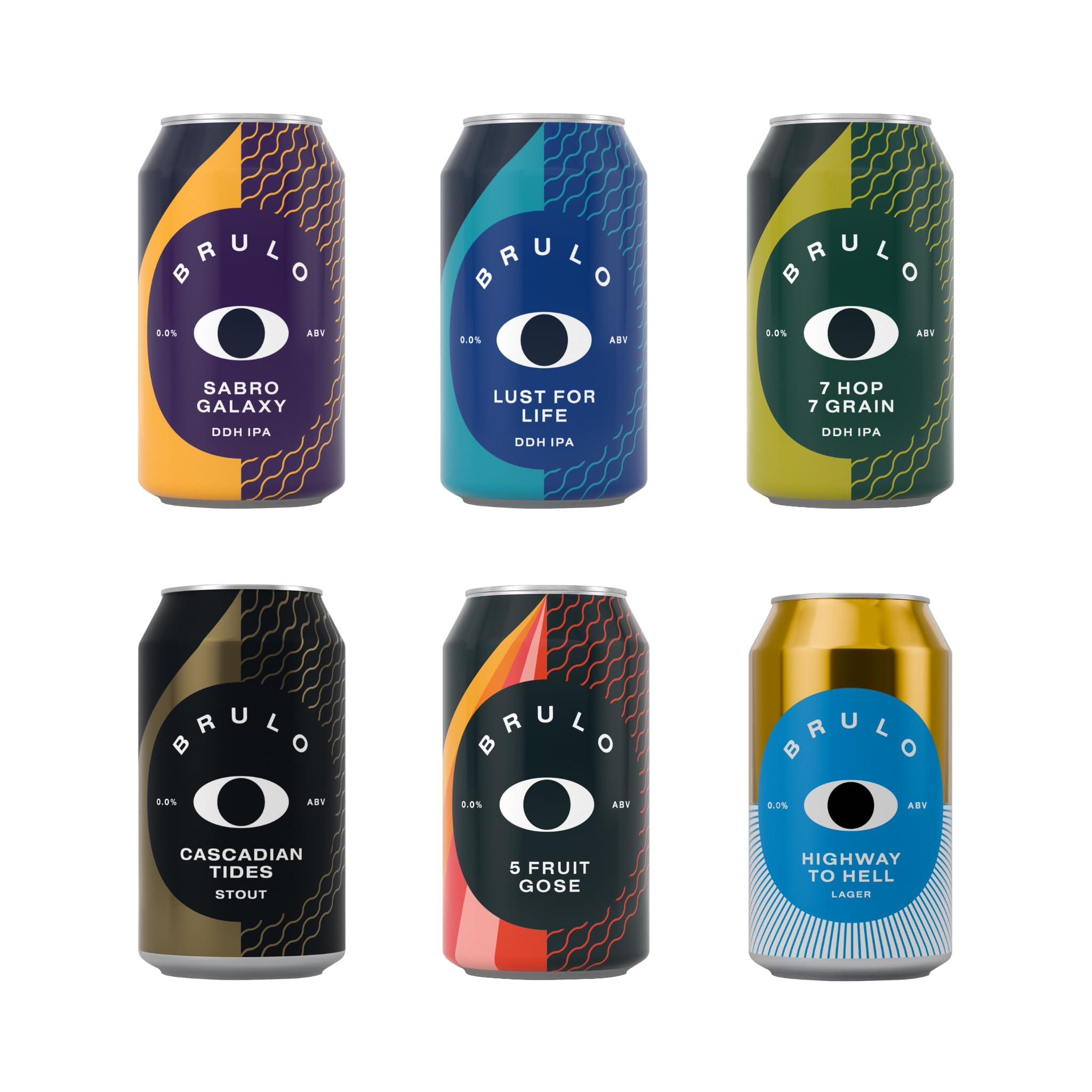 BRULO(ブルーロ) クラフト ノンアルコールビール 6種 飲み比べ セット 330ml 父の日 母の日 お中元 誕生日プレゼント (330ml, 6, 本) の商品画像