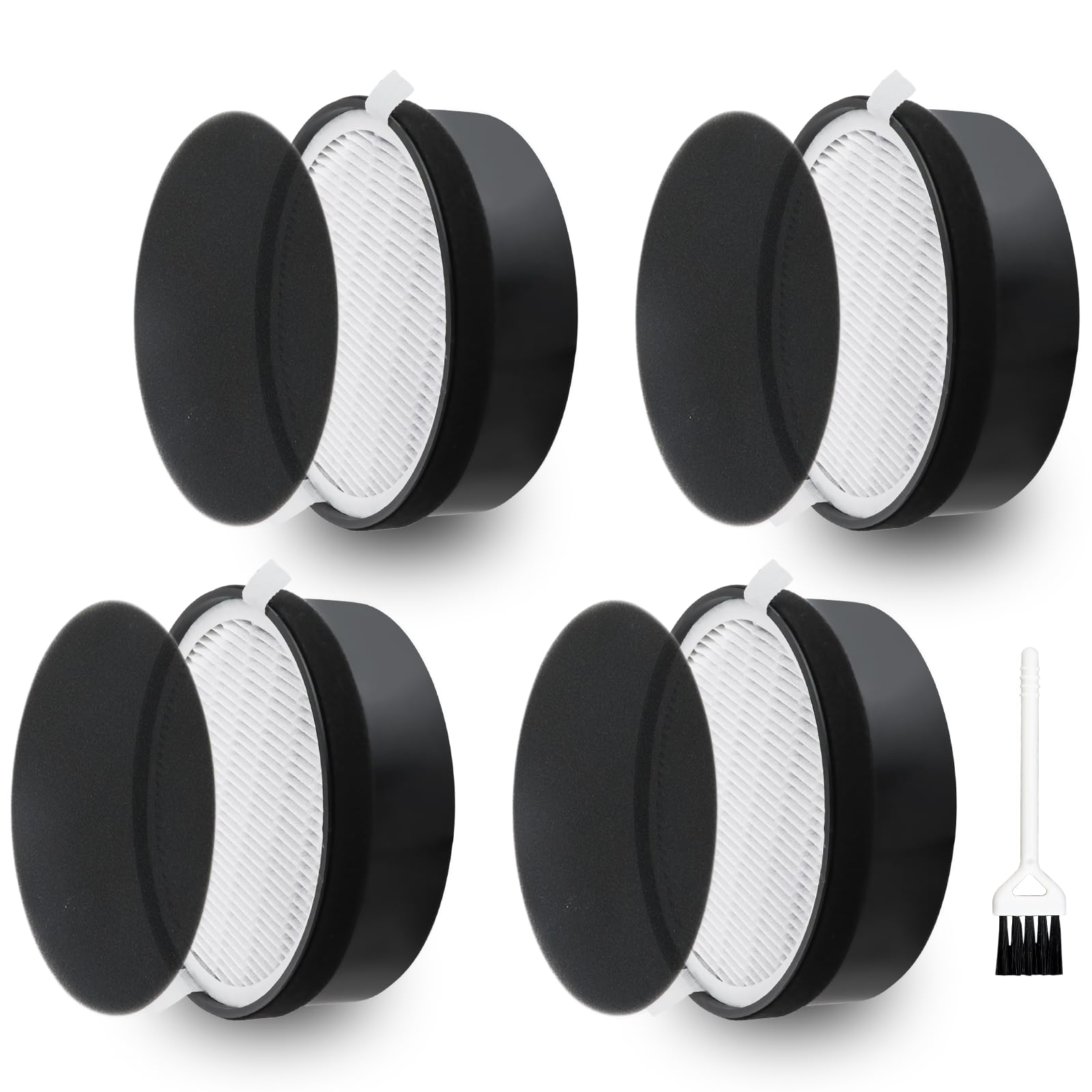 Improvedhand LV-H132 Filter Replacement for LEVOIT LV-H132 Air Puri-fier, 3-in-1 Pre, H13 True HEPA and Activated Carbon Filtration System, Replace LV-H132-RF - 4 Pack,By Improvedhand