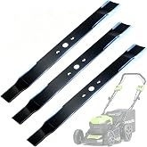 Eyoloty MO40L03 MO40L4413 Replacement Mower Blades for Greenworks 21" Mower | 21-Inch Mulching Blades Fit for Greenworks 24V/40V/60V/80V Mower, Replaces MO48L4422 C3208101,Steel Blades Sharp Cuts 3PACK