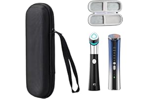 JIANGJIANGBAO EVA Hard Case for Medicube Age-R Booster H & Texet Microcurrent Facial Device, Hard Carrying Case Compatible with Medicube Facial Device/Texet Facial Massager Wear-resistant Drop-proof (Black)