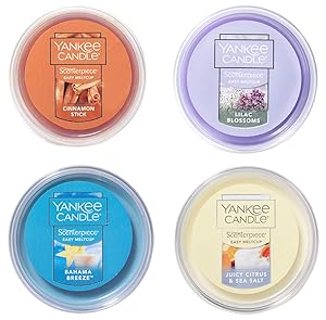 Yankee Candle Scenterpiece Easy MeltCups, Set of 4 Assorted Scents, 2.2 OZ Each