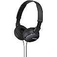 Sony ZX Series Wired On-Ear Headphones, Black MDR-ZX110, 7.87 x 1.81 x 5.87 inches