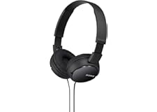 Sony ZX Series Wired On-Ear Headphones, Black MDR-ZX110
