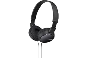 Sony ZX Series Wired On-Ear Headphones, Black MDR-ZX110, 7.87 x 1.81 x 5.87 inches