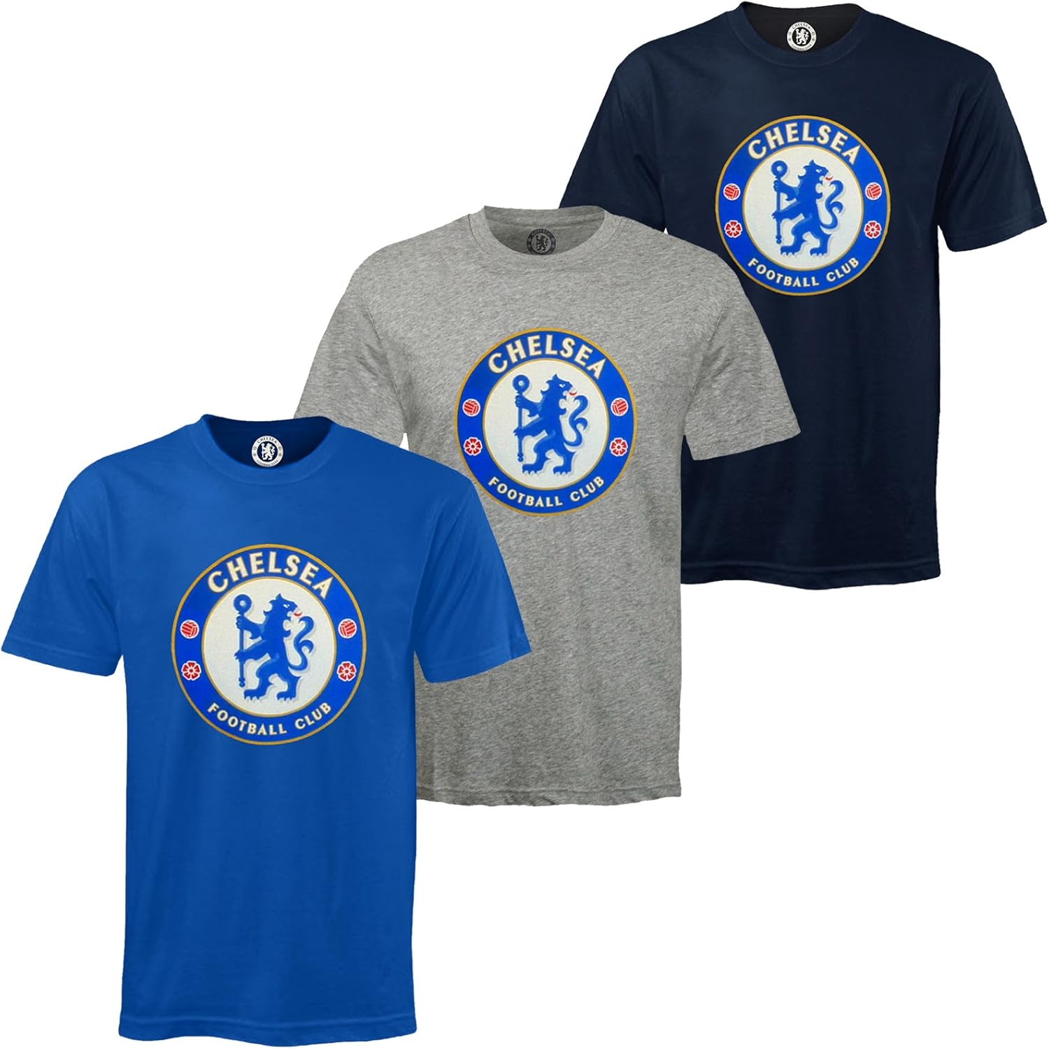 Chelsea Football Club Official Soccer Gift Mens Crest T