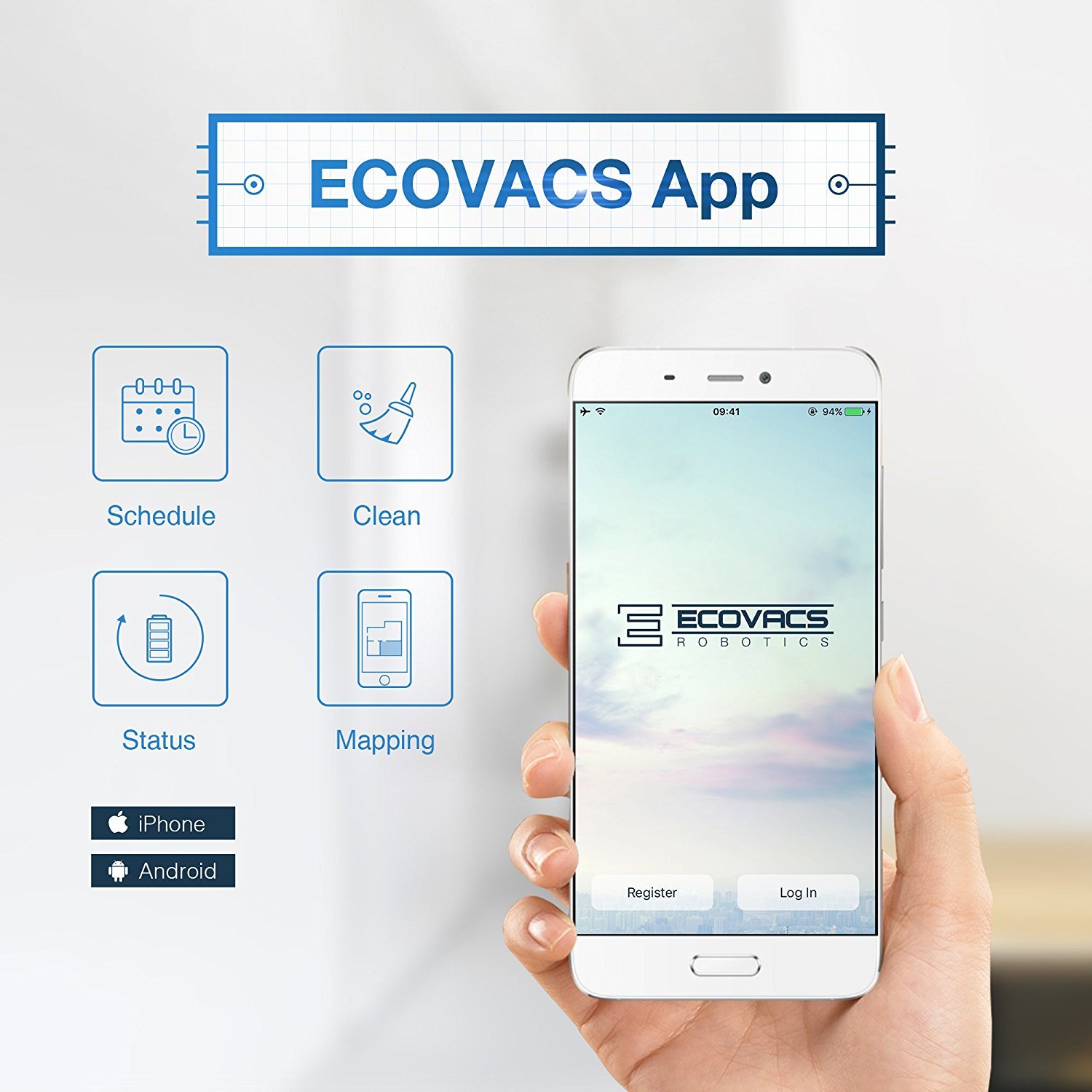 ECOVACS-DEEBOT-900-Smart-Robotic-Vacuum-for-Carpet-Bare-Floors-Pet-Hair-with-Mapping-Technology-Higher-Suction-Power-Wifi-Connected-and-Compatible-with-Alexa-and-Google-Assistant 71ZC13hcm3L