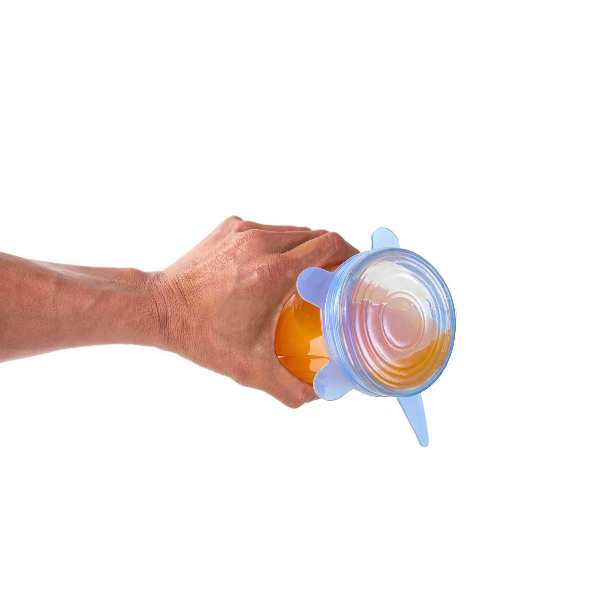 Kitchen + Home Silicone Stretch Lids - Set of 6 Silicone Food Saver Covers - BPA Free, Dishwasher, Microwave, Oven and Freezer Safe