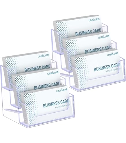 PATIKIL Porte-cartes De Visite Pour Bureau, 4 Niveaux, 16