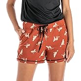 Hello Mello Signature Lounge Shorts Womens Soft Relaxed Pajama Bottoms Roomy Wide Leg Drawstring Waist Side Pockets