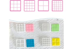 Xaekicr Grid Square Polymer Clay Cutters Set – 4PCS Geometric Clay Cutters for DIY Jewelry Making, Clay Tools for Polymer Clay Molds and Earring Projects