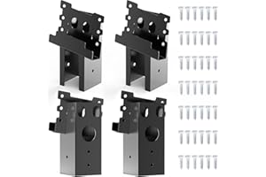 MAGACYO Deer Stand Brackets with Powder-Coated Steel – Versatile 4x4 Composite Angle Brackets for Outdoor Platforms