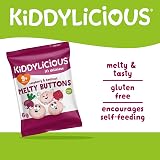 Kiddylicious Raspberry & Beetroot Melty Buttons 4x5 Pcs Kids Snack view 4
