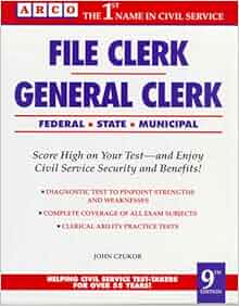 File Clerk General Clerk 9th Ed Arco Civil Service Test