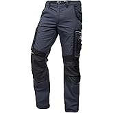 PUMA Workwear Precision X Work Pants for Men - Trousers with Multiple Pockets and Reinforced Knees - Ideal for Craftsmen