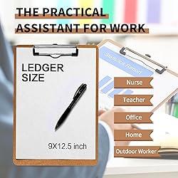 Clipboards, PANDRI 6 Pack Hardboard Office