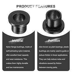uxcell 24pcs Flanged Sleeve Bearings Plastic