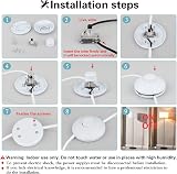 Helunsi 3Pcs Floor Lamp Foot Switch White Inline Push Button Pack of 3 view 5