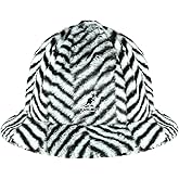 Kangol Faux Fur Casual Bucket Zebra White