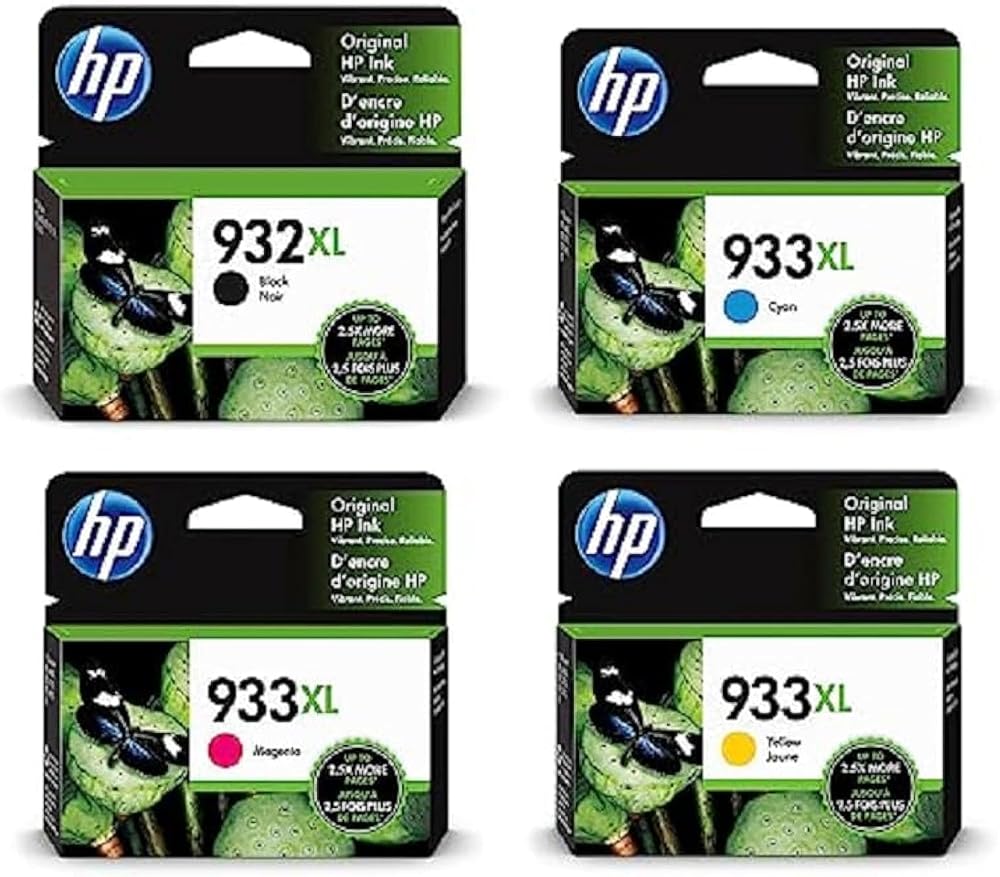 HP 932XL 933XL High Yield Ink Cartridges Multipack Black Cyan Magenta Yellow
