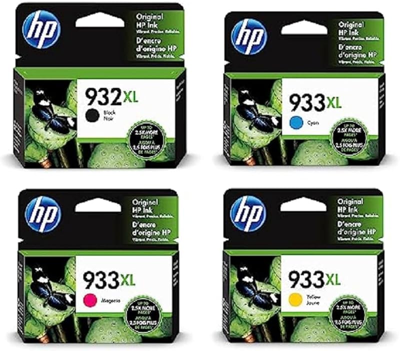 HP 932XL 933XL High Yield Ink Cartridges Multipack Black Cyan Magenta Yellow