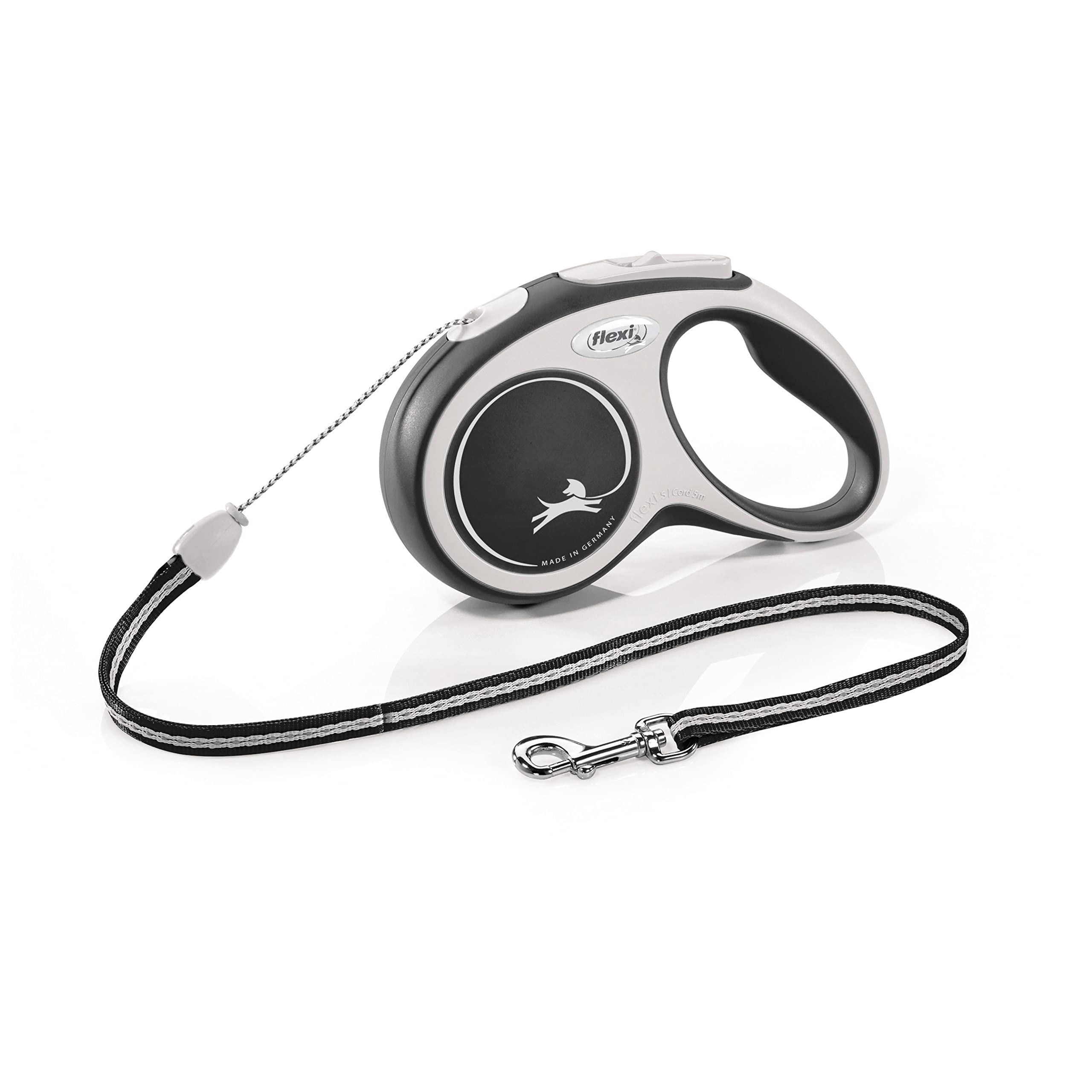 Flexi - CF10C5-251 -S -20 - Leave for dog - Board of Cat - New Comfort S Cord 5 m, Black