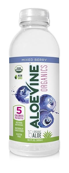 ALOEVINE, ORGANIC MIXED BERRY ALOE DRINK, 16.9 FL...