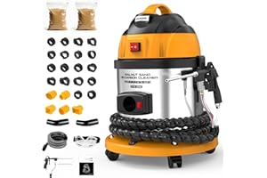 PLAYOCCAR Automotive Walnut Sand Blaster Cleaning Machine, Intake Valve Cleaner for Engine Decarbonization with 4.5 lbs Walnu