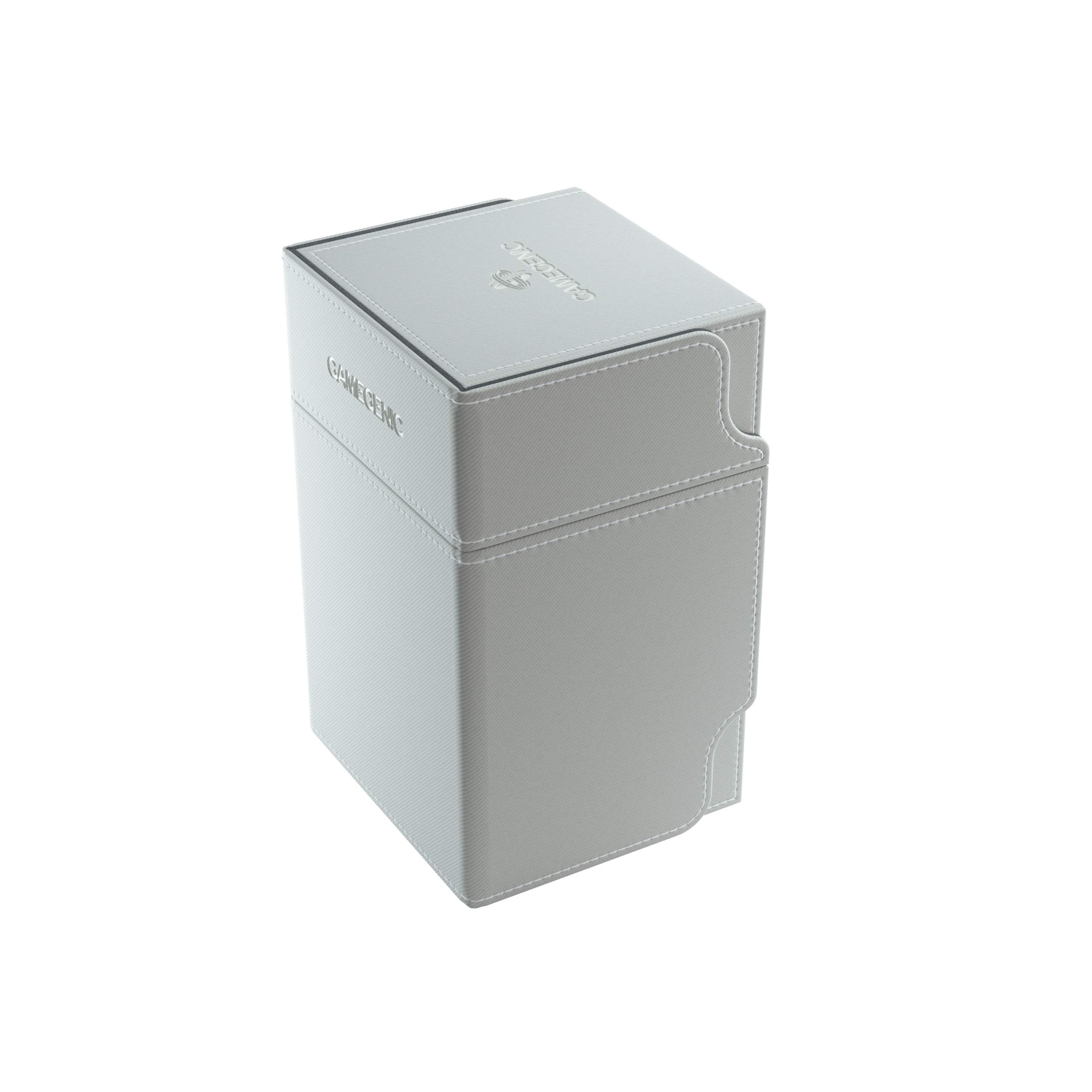 Gamegenic Watchtower 100-Card Convertible Deck Box, White