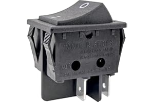 SONZROD 1-Pack Canal R Series Rocker Switch 16A/20A 125VAC/250VAC 4-Pin DPST for Peloton Treadmills, Hongju R Series, Taiheng TH3, Defond DRH-2415-3