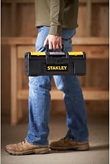 Stanley 16 Inch One-Touch Tool Box with Removable Tray Durable Storage view 7