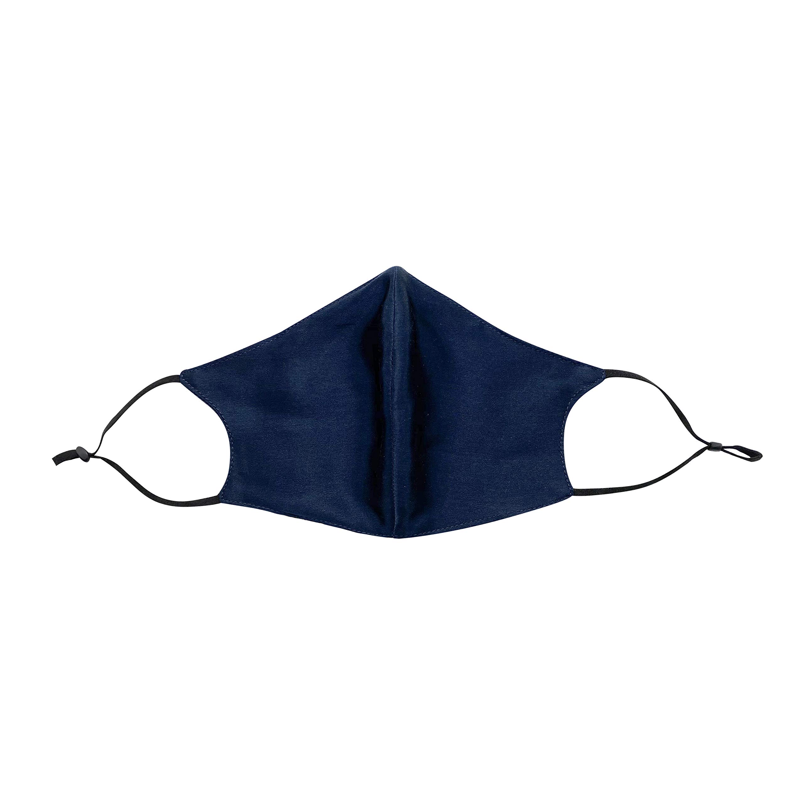 Jasmine Silk Pure Mulberry Silk Face Mask Cover (Navy)