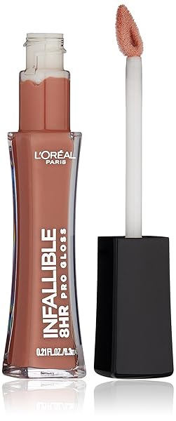 L’ORÉAL PARIS INFALLIBLE 8 HR PRO GLOSS, BARELY NUDE, 0.21 FL. OZ.