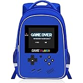 ZHIMEBYE Backpack for School Boys,Gamer Boys Backpack for Elementary Middle School,Student Bookbag for Ages 6-18 Kids Children Teens,17″ Video Game Bookbag Travel Back Pack