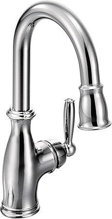 Moen 5985 Brantford One Handle High Arc Pulldown Bar Faucet With