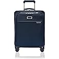 Briggs & Riley Global 21" Carry On Expandable Spinner - Luggage for International Travel, Suitcases with Wheels, Softside Rolling Bag for Men & Women, Self-Repairing Zipper - Baseline Collection, Navy