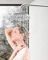Hibbent 8 Inch Rain Shower Head High Pressure Chrome Stainless Steel Cover view 6