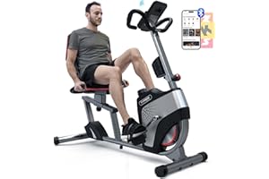 HARISON Pro Recumbent Exercise Bike 400 lbs Capacity, Semi-Commerical Magnetic Recumbent bike for Adult and Seniors, Recumbent Stationary bike for Home with Smart Bluetooth App, 2 in 1 LCD Monitor and Tablet Holder