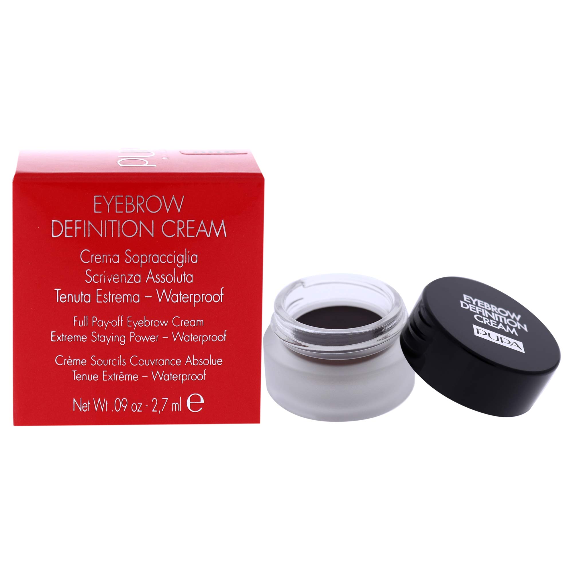 Pupa Milano Eyebrow Definition Cream - 005 True Ebony For Women 0.09 oz Eyebrow Cream