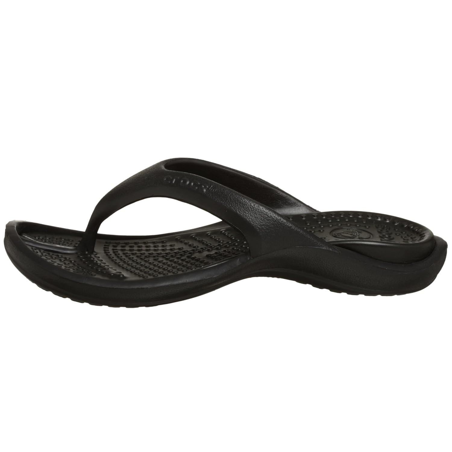 crocs unisex athens ii black flip flops and house slippers