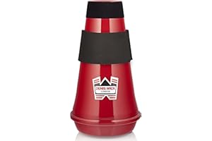 Denis Wick Euphonium Red Aluminum Travel Mute - Practice Mute for Euphonium - Suitable for Warming Up and Practicing Brass In