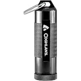 Coghlan's Waterproof Aluminum Match Case &ndash; Rugged, Portable &amp; Watertight Fire Starter Holder &ndash; Fits 30 Waterproof Matches or 12 Storm Matches &ndash; Carabiner Clip, Strike Pads &ndash; Camping &amp; Survival Gear