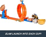 Hot Wheels Monster Trucks Loop-And-Flip Trophy Challenge Playset with Bigfoot view 2