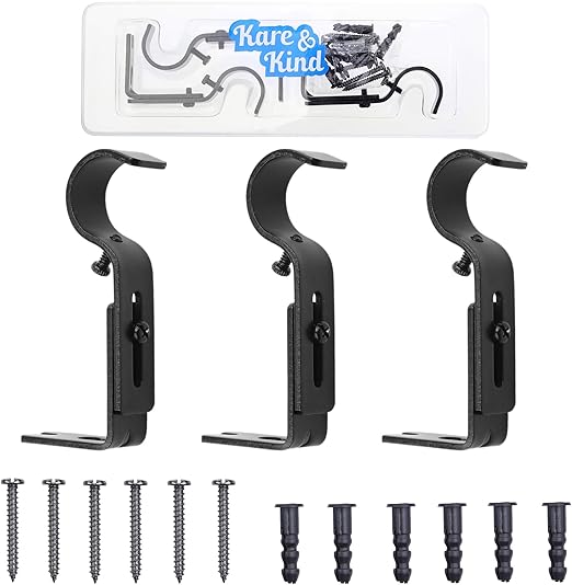 Amazon Com Kare Kind Adjustable Brackets For Curtain Rods