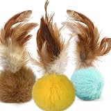 GingerUPer Cat Toy Set 6 Pack Interactive Feather Rainbow Wand Toys view 5