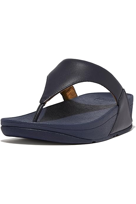 FITFLOP Sort skind sandal med tå rem/spænde