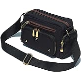 Women Fashion Tote Crossbody Handbags for Women Multi Pockets Shoulder Bag Nylon Travel Purse