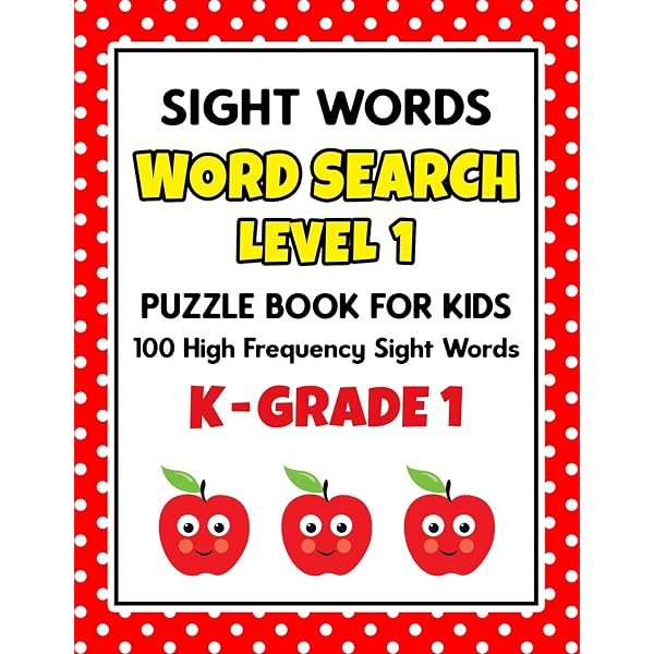 Amazon.com: SIGHT WORDS Word Search Puzzle Book For Kids - LEVEL 1