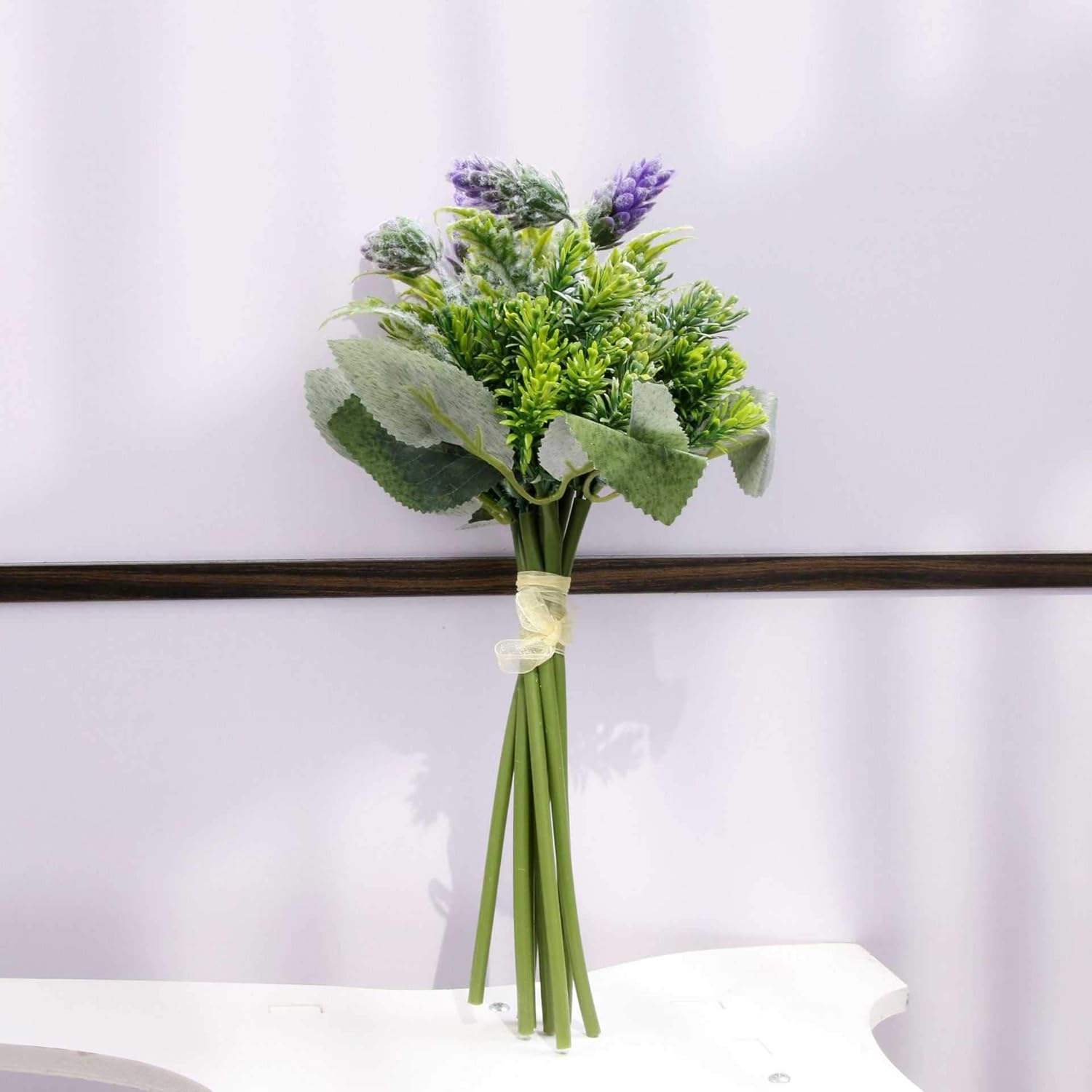 YILUFA 35Cm Simulación Lavanda Mango Decoración del hogar Mesa de