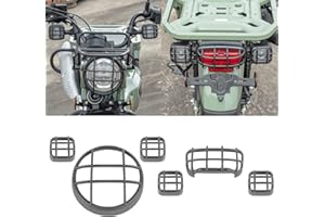 Lorababer Motorcycle Headlight Grille Turn Signal Tail Light Grill Cover Compatible with Ho-nda CT125 CT 125 Huntercub Hunter